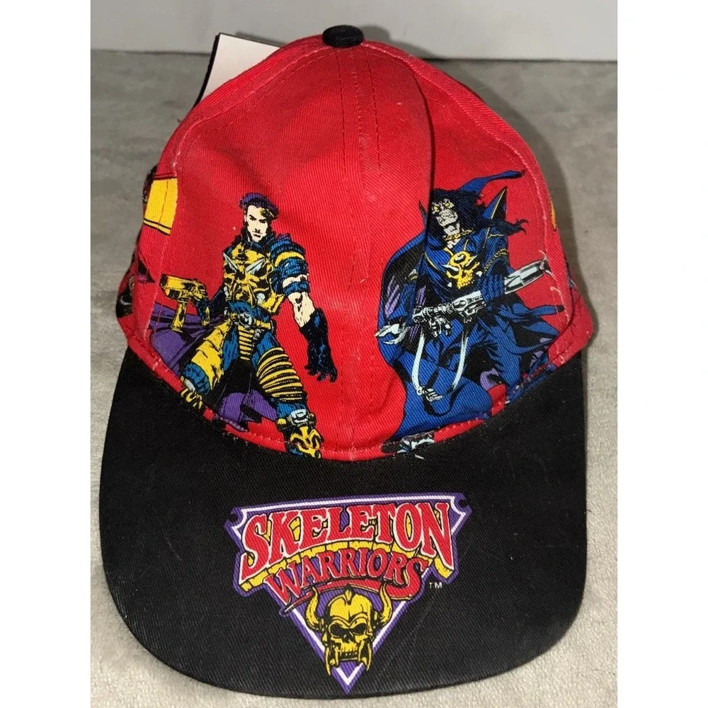 1994 Skeleton Warriors AOP Hat Logo 7 Kids Snapback Prince Lightstar NEW *flaw